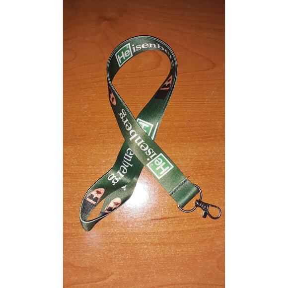 Best AMC TV Series Breaking Bad Heisenberg One Size Green Lanyard with Clip - Picture 2 of 6